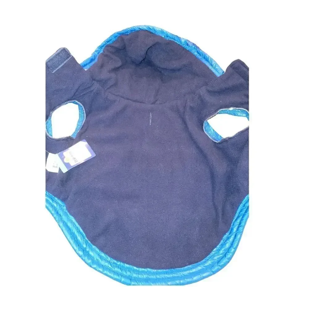NWT Top Paw Blue Puffer Coat for Dogs L